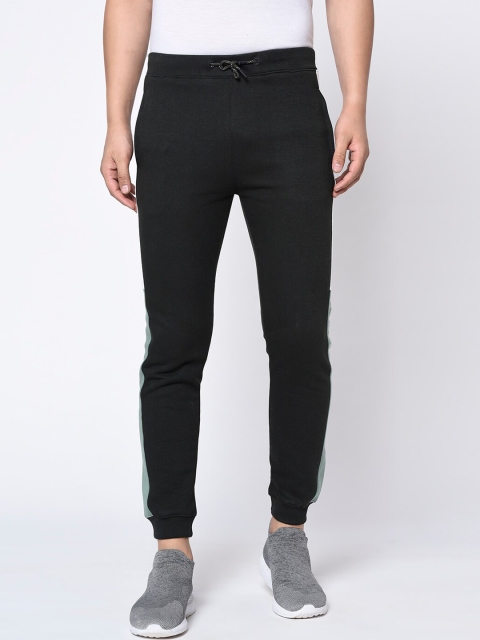 

Octave Men Black Solid Slim-Fit Joggers
