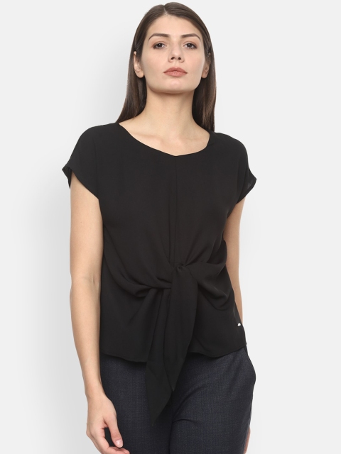 

Van Heusen Woman Black Solid Top