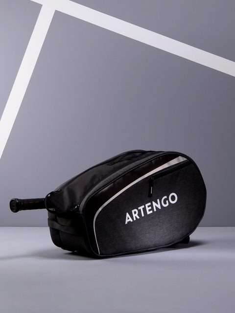 

Artengo By Decathlon Unisex Black & White Brand Logo Tennis Backpack