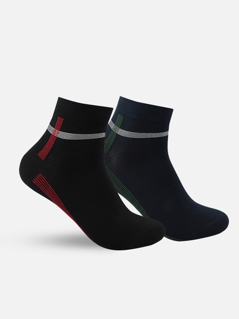 

one8 Select BY VIRAT KOHLI Men Pack of 2 Assorted Ankle-Length Socks