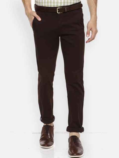 

Van Heusen Sport Men Brown Slim Fit Solid Regular Trousers