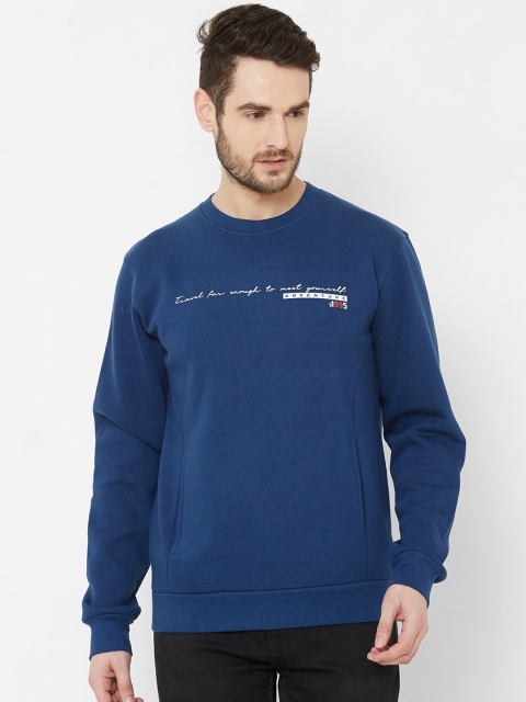 

Zeel Men Blue Printed Sweatshirt