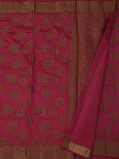 

Pothys Magenta Woven Design Jute Silk Saree