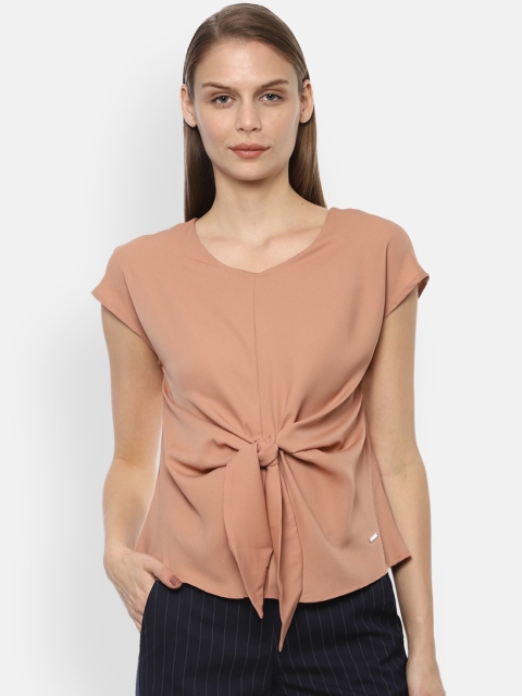 

Van Heusen Woman Beige Solid Top
