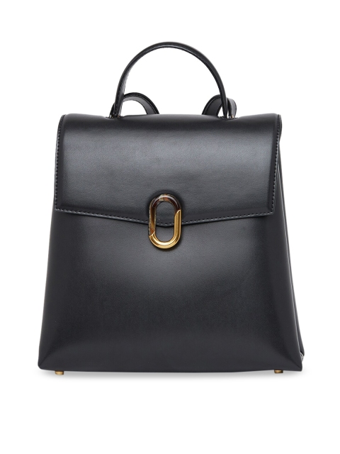 

CHARLES & KEITH Women Black Solid Backpack