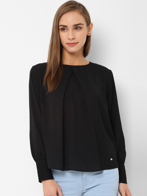 

Allen Solly Woman Black Solid Top
