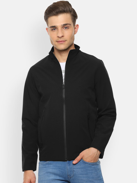 

V Dot Men Black Checked Sporty Jacket