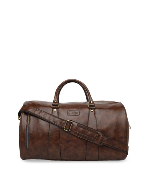 

GEPACK by BagsRUs Unisex Tan Brown Solid Travel Duffel Bag