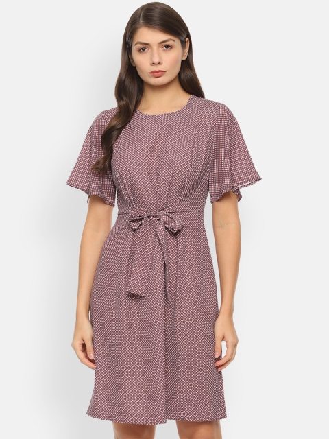 

Van Heusen Woman Women Red Printed Fit and Flare Dress