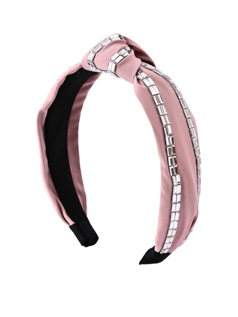 

BuckleUp Pink Embellished Hairband