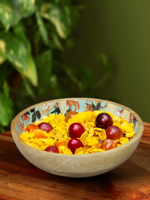 

Nestroots Green Wooden Serving Bowl