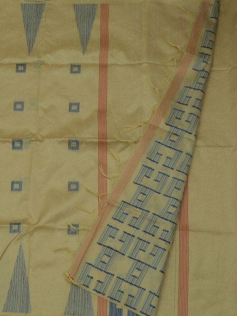 

Pothys Cream-Coloured Woven Design Jute Silk Saree