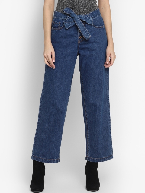 

FOSH Women Navy Blue Skinny Fit High-Rise Clean Look Stretchable Jeans