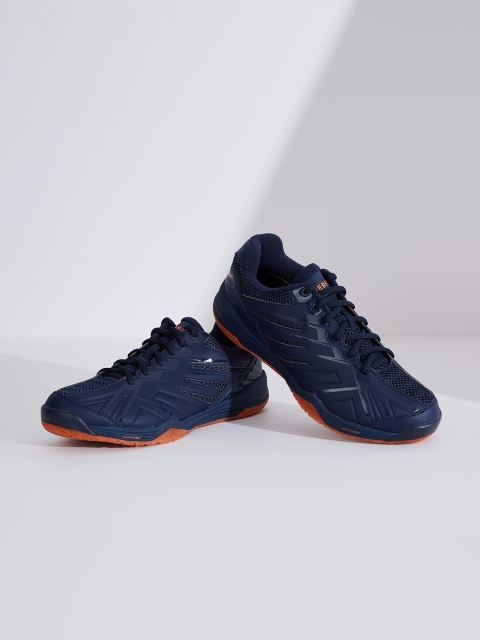 PERFLY By Decathlon Men Blue & Orange Badminton Shoes