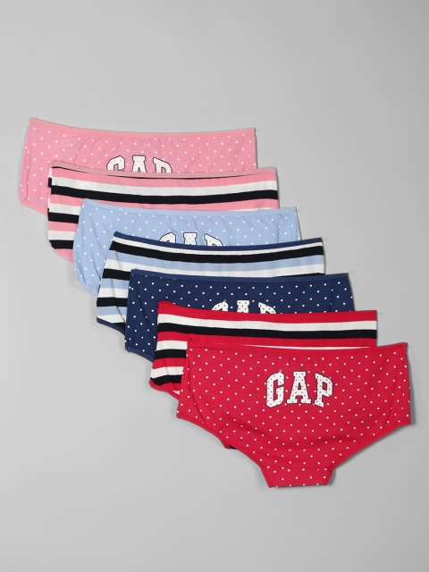 

GAP Girls Pack Of 7 Assorted Hipster Briefs 23233868700