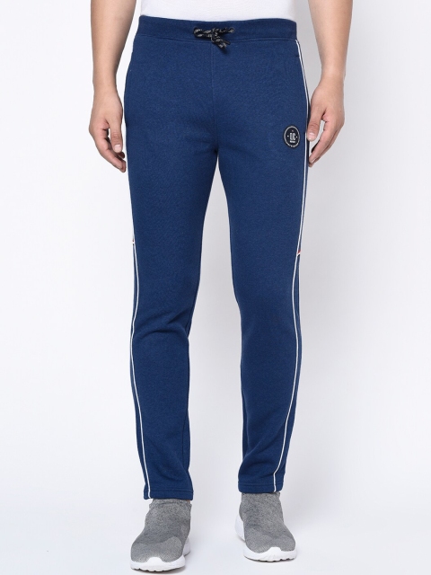 

Octave Men Navy Blue Solid Straight-Fit Track Pants