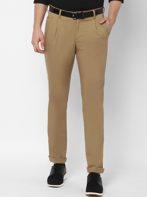 

Allen Solly Men Khaki Regular Fit Solid Regular Trousers