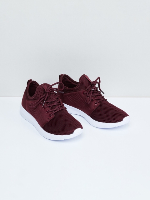 

max Women Maroon PU Mid-Top Training or Gym Shoes
