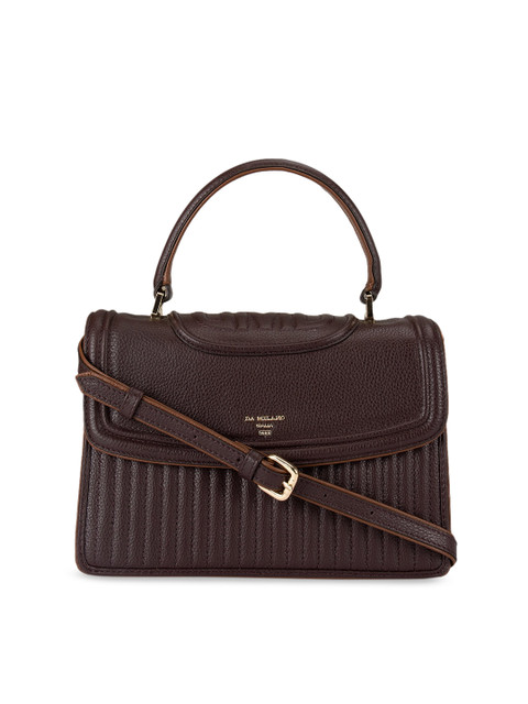 

Da Milano Brown Solid Leather Satchel