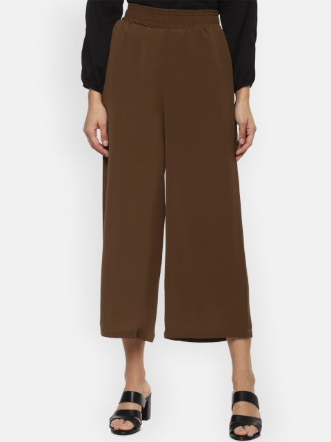 

Van Heusen Woman Women Brown Regular Fit Solid Culottes
