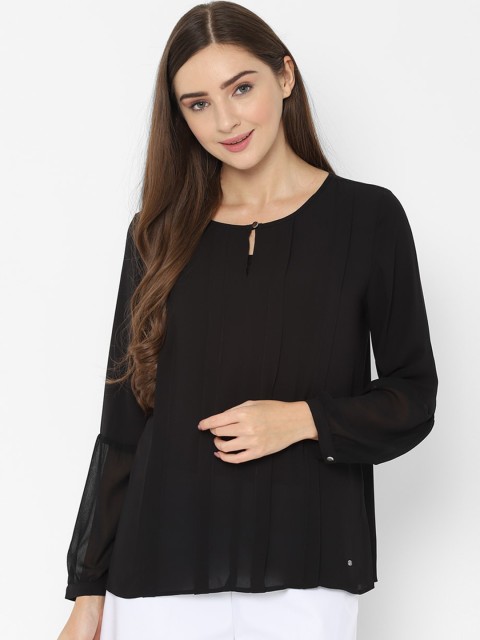 

Allen Solly Woman Black Solid Top