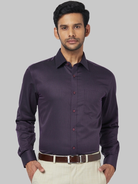 

Park Avenue Men Purple Regular Fit Printed Formal Shirt