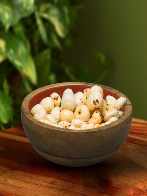 

nestroots Wooden Serving Bowl, Orange