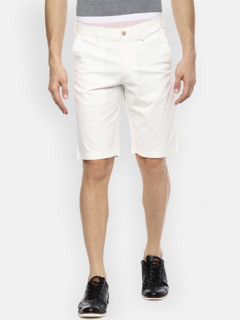 

Van Heusen Sport Men White Solid Regular Fit Regular Shorts