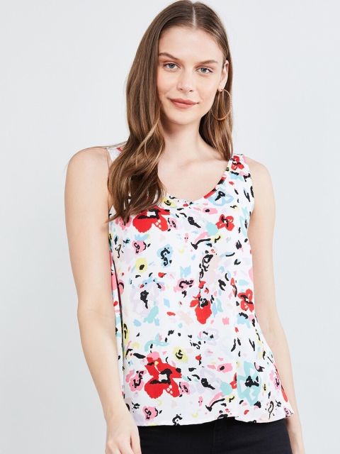 

max Women Off-White Printed Top