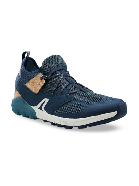 

Newfeel By Decathlon Men Blue PU Mid-Top Walking Shoes