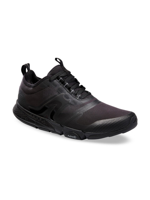 

Newfeel By Decathlon Men Black PU Walking Shoes