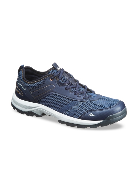

Quechua By Decathlon Men NAvy Blue Mesh Hiking Shoes