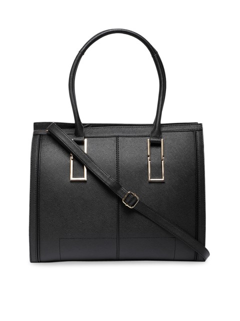 

Call It Spring Black Solid Handheld Bag