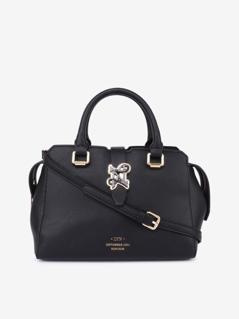 

LYN Black Solid Handheld Bag
