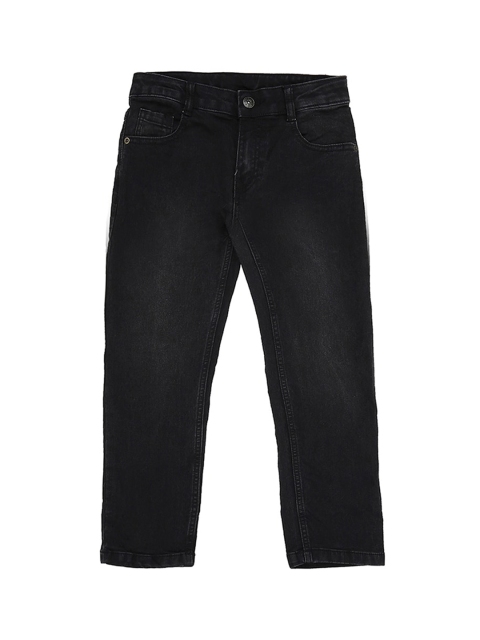 

Pantaloons Junior Boys Black Tapered Fit High-Rise Clean Look Jeans