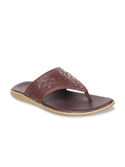 

Metro Men Brown Leather Comfort Sandals