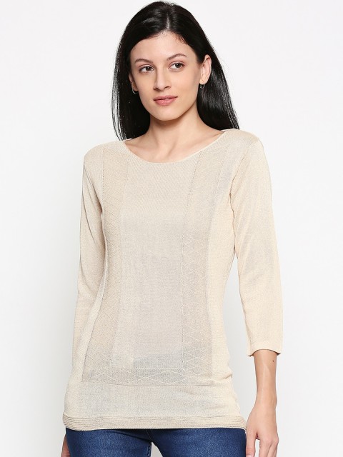 

Manola Women Cream-Coloured Solid Top