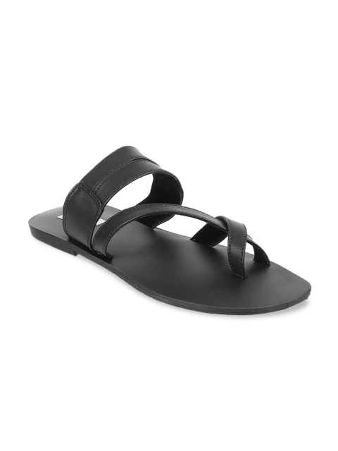 

Metro Men Black Comfort Sandals