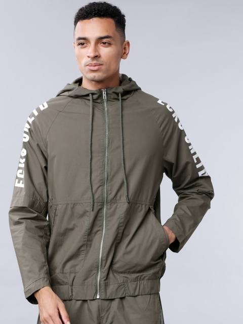 

Ecko Unltd Men Olive Green Solid Sporty Shacket