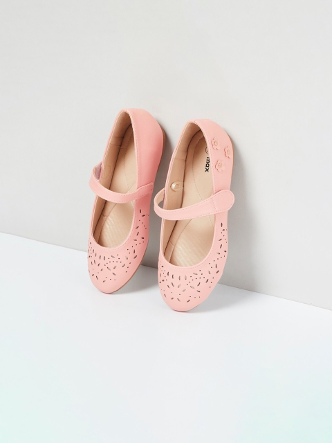 

max Girls Pink Embellished PU Mary Janes