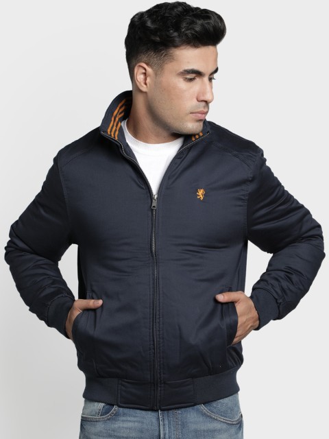 

Red Tape Men Navy Blue Solid Bomber