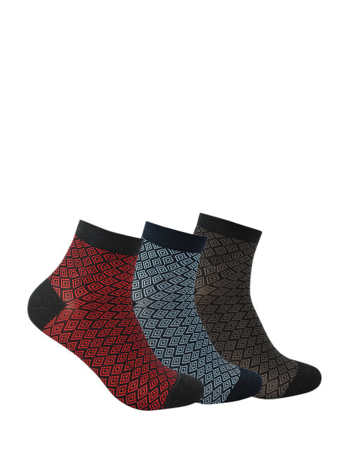 

one8 Select BY VIRAT KOHLI Men Pack of 3 Assorted Ankle-Length Socks
