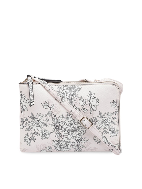 

Call It Spring White & Black Printed Sling Bag