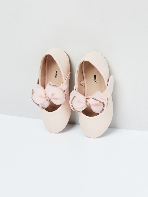

max Girls Pink Embellished PU Mary Janes