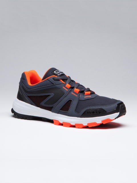 

Kalenji By Decathlon Kids Black & Grey Mid-Top Running Shoes