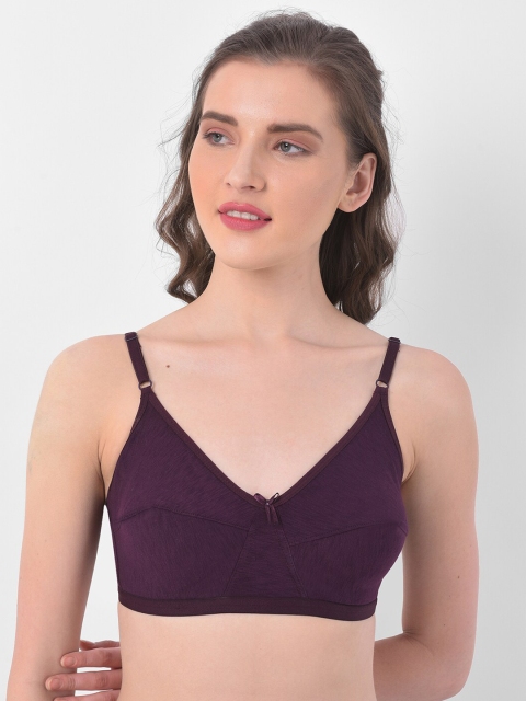 

Clovia Purple Solid Non-Wired Non Padded Everyday Bra BR2104P1532B