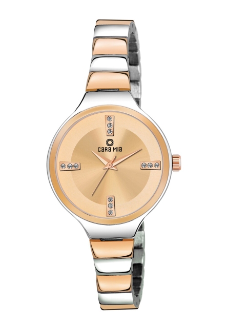 

CARA MIA Women Gold-Toned & Silver-Toned Analogue Watch CR-LR503-TTRG