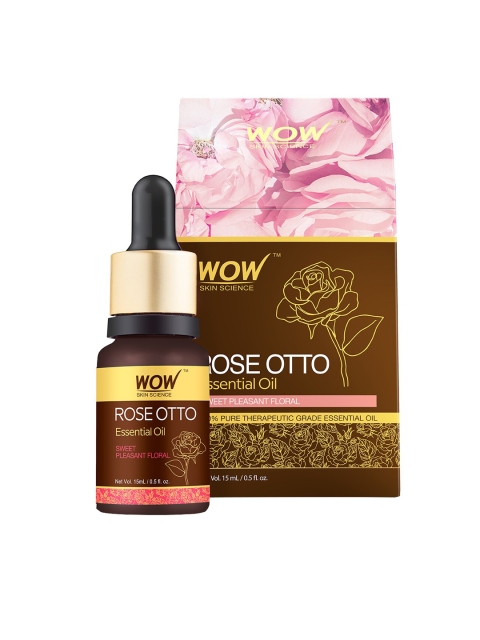 WOW SKIN SCIENCE Rose Otto Essential Oil - 15 ml, Brown