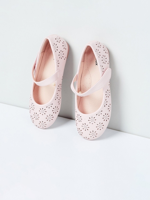 

max Girls Pink Textured PU Mary Janes