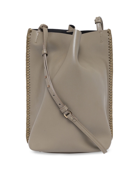 

CHARLES & KEITH Olive Green Solid Shoulder Bag